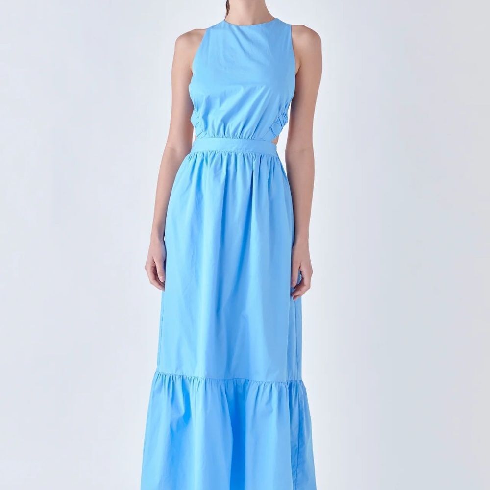 English Factory Blue Midi Dress